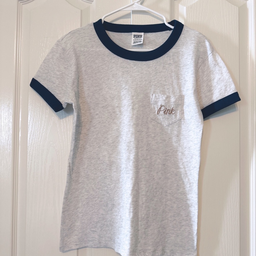 Pink by Victoria Secret Woman’s Sequins Short Sleeves Top Size XS